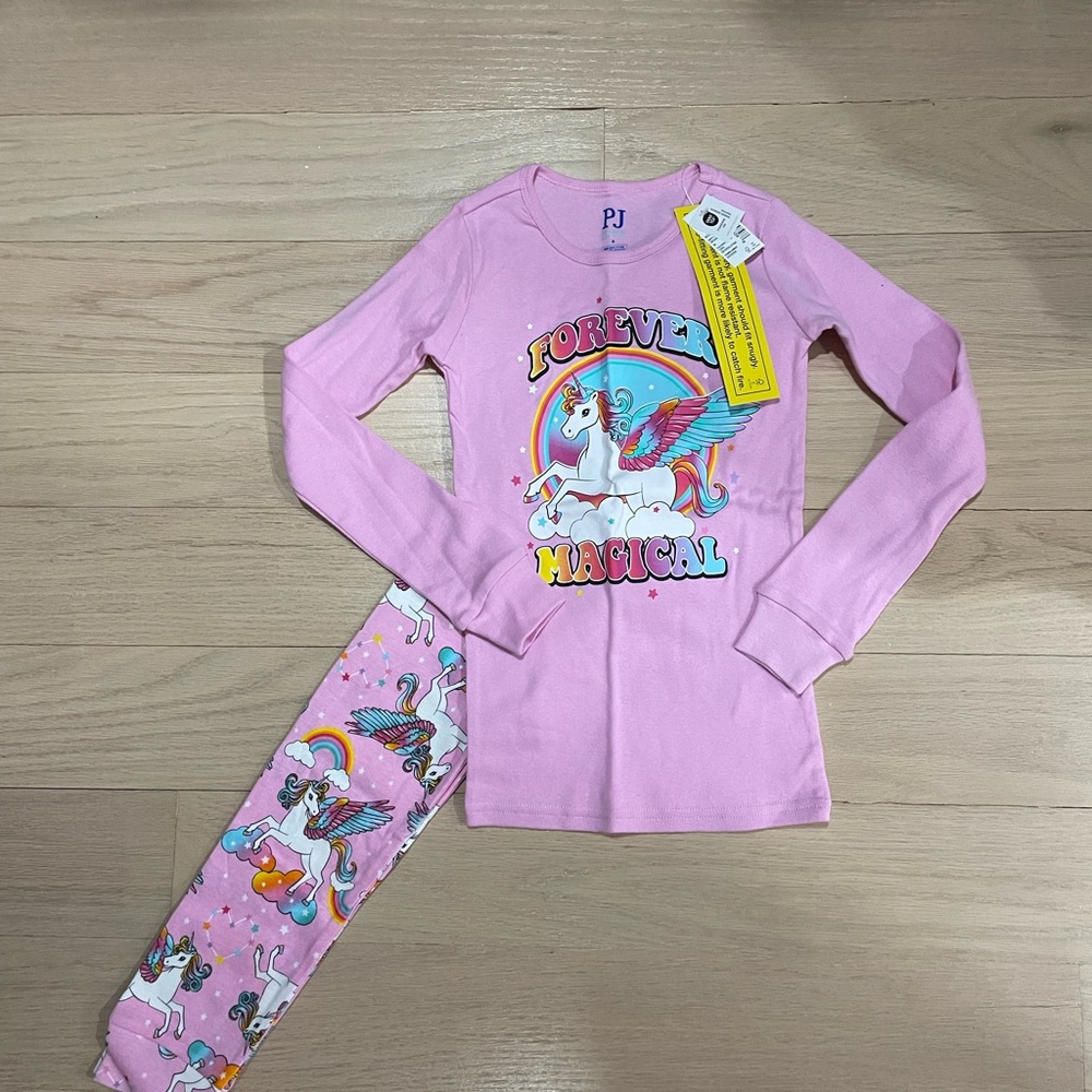 The Children's Place Pink Unicorn Pajama Set